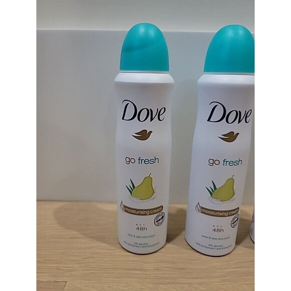 Dove Go Fresh Pear & Aloe Vera Scent Antiperspirant Spray, 8.4 oz, 3-Pack - Picture 2 of 5